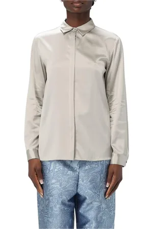 Emporio Armani Dame, Bluser & Skjorter, Grå, M