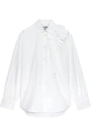 Msgm Dame, Bluser & Skjorter, Hvit, S