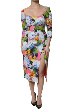 Dolce & Gabbana Dame, Kjoler, Flerfarget, 3XS