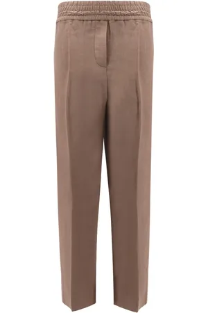 Brunello Cucinelli Dame, Bukser, Brun, 3XS