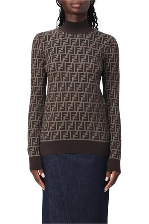 Fendi Dame, Strikkevarer, Brun, M