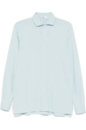 DoppiaA Herre, Skjorter, Blå, 2XL