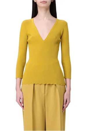 Elisabetta Franchi Dame, Strikkevarer, Gul, L