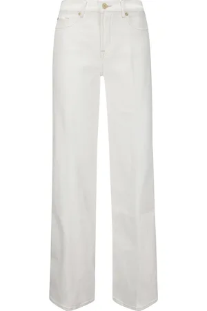 7 for all Mankind Dame, Jeans, Hvit, W23