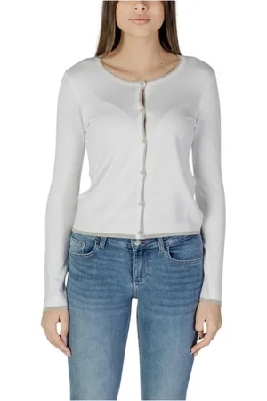 Liu Jo Dame, Strikkevarer, Hvit, XL