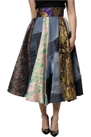 Dolce & Gabbana Dame, Skjørt, Flerfarget, 2XS