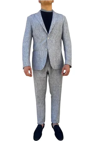 ELEVENTY Herre, Dress, Blå, L