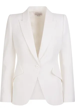 Alexander McQueen Dame, Jakker, Hvit, S