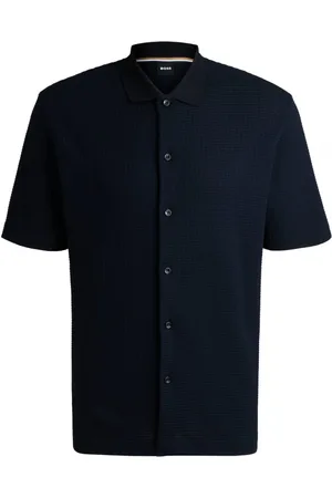 HUGO BOSS Herre, Skjorter, Blå, 3XL