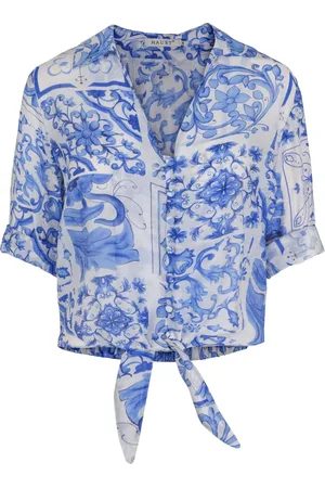 Haust Collection Dame, Bluser & Skjorter, Blå, 2XL