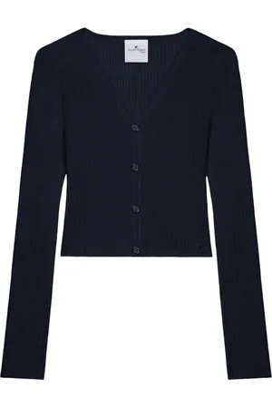 Courrèges Dame, Strikkevarer, Blå, XS