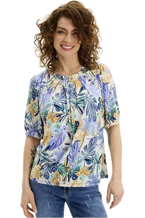 In Front Dame, Bluser & Skjorter, Flerfarget, 2XL