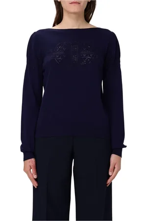Twin-Set Dame, Strikkevarer, Blå, S