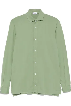 DoppiaA Herre, Skjorter, Grønn, 2XL