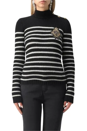 Balmain Dame, Strikkevarer, Svart, M