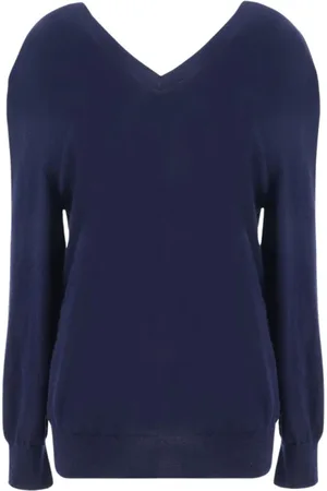 Prada Dame, Strikkevarer, Blå, L