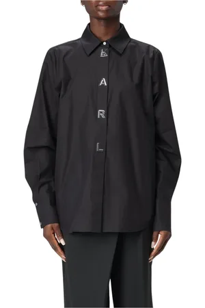 Karl Lagerfeld Dame, Bluser & Skjorter, Svart, S