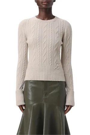 BLUMARINE Dame, Strikkevarer, Gul, L
