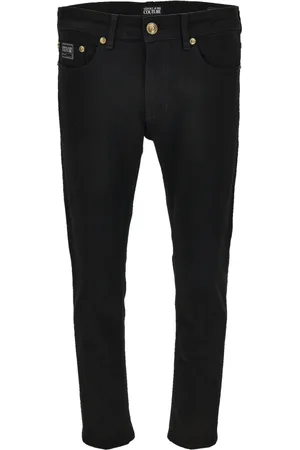VERSACE Herre, Jeans, Svart, W33