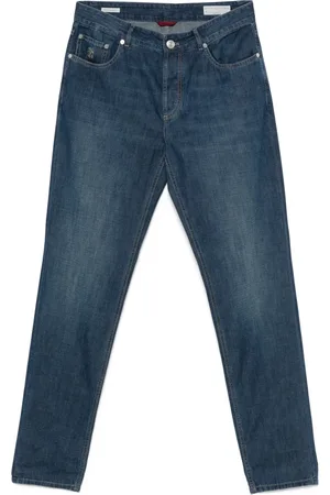 Brunello Cucinelli Herre, Jeans, Blå, 2XL