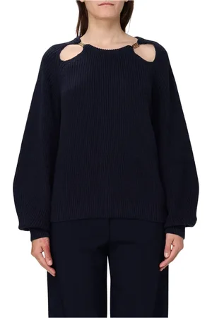 Twin-Set Dame, Strikkevarer, Blå, S