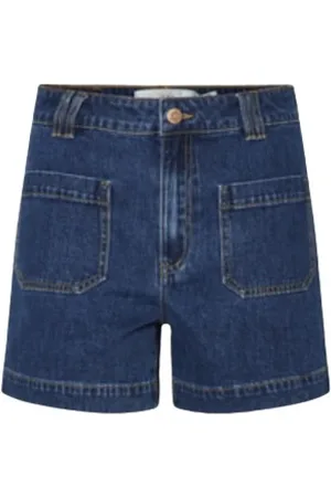 Y.A.S Dame, Shorts, Blå, XS