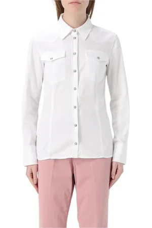 Dondup Dame, Bluser & Skjorter, Hvit, 2XS