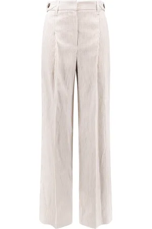 Brunello Cucinelli Dame, Bukser, Hvit, 2XS