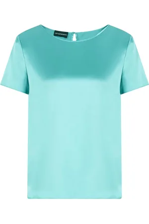 Emporio Armani Dame, Bluser & Skjorter, Grønn, S