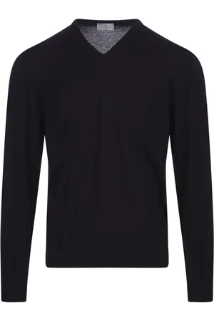FEDELI Herre, Strikkevarer, Svart, 4XL