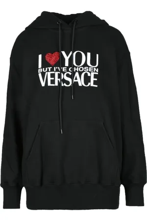 VERSACE Dame, Gensere & Hettegensere, Svart, XS
