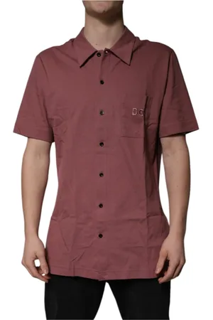 Dolce & Gabbana Herre, Skjorter, Rosa, 2XL