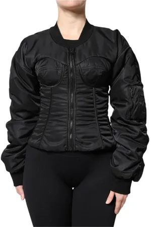 Dolce & Gabbana Dame, Jakker, Svart, 2XS