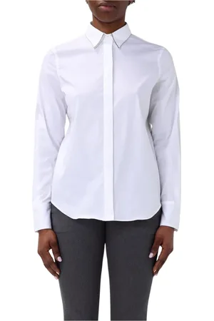 Brunello Cucinelli Dame, Bluser & Skjorter, Hvit, L