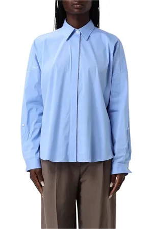 Brunello Cucinelli Dame, Bluser & Skjorter, Blå, XS