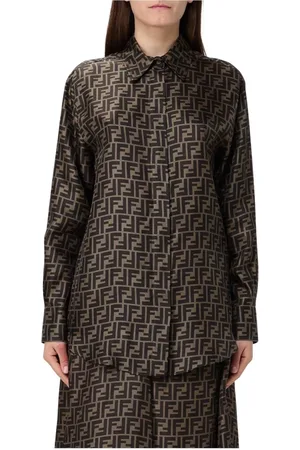 Fendi Dame, Bluser & Skjorter, Brun, M