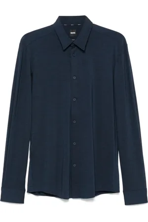 HUGO BOSS Herre, Skjorter, Blå, 2XL