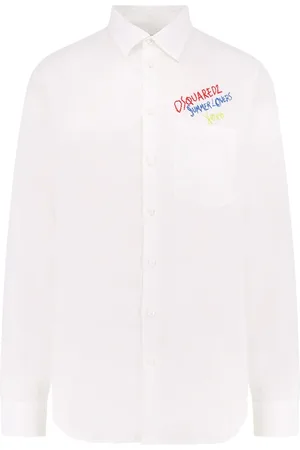 Dsquared2 Herre, Skjorter, Hvit, M