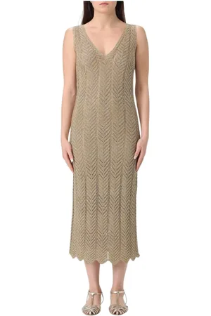 Twin-Set Dame, Kjoler, Gul, XS