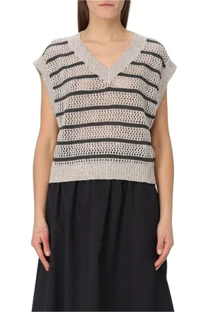 Brunello Cucinelli Dame, Strikkevarer, Flerfarget, XS