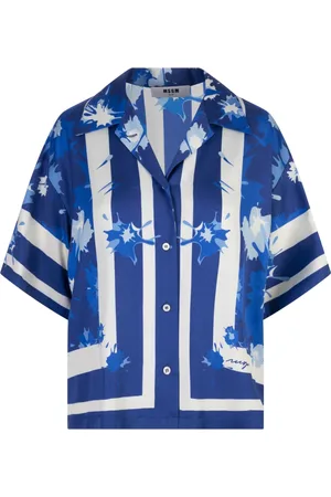 Msgm Dame, Bluser & Skjorter, Blå, 2XS