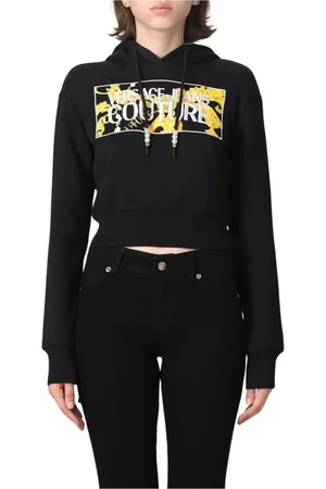 VERSACE Dame, Gensere & Hettegensere, Svart, S