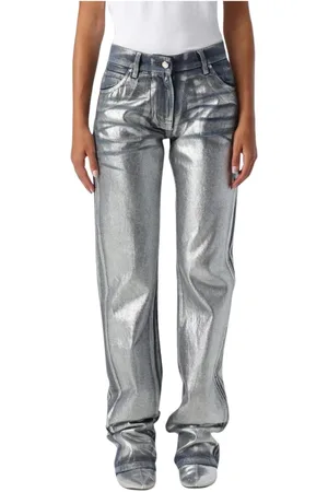 Msgm Dame, Jeans, Grå, 2XS