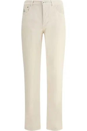 Brunello Cucinelli Herre, Bukser, Hvit, XL