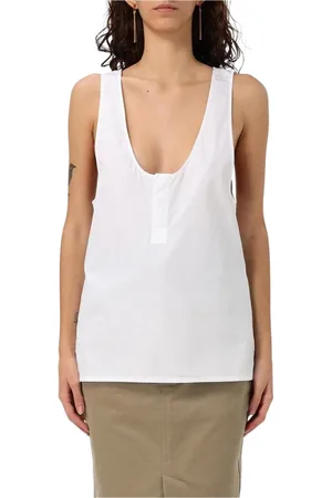 Saint Laurent Dame, Topper, Hvit, L