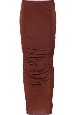 Rick Owens Dame, Skjørt, Brun, S