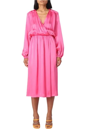 SEMICOUTURE Dame, Kjoler, Rosa, 2XL