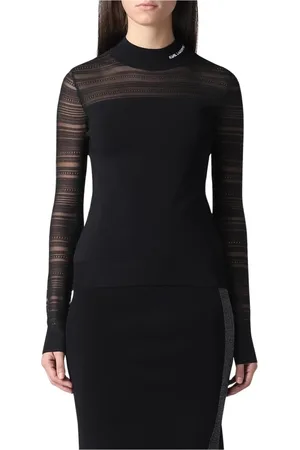 Karl Lagerfeld Dame, Strikkevarer, Svart, S