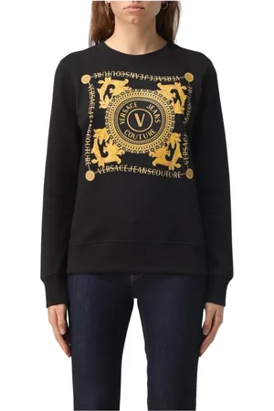 VERSACE Dame, Gensere & Hettegensere, Svart, S