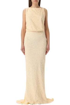 Elisabetta Franchi Dame, Kjoler, Gul, XL